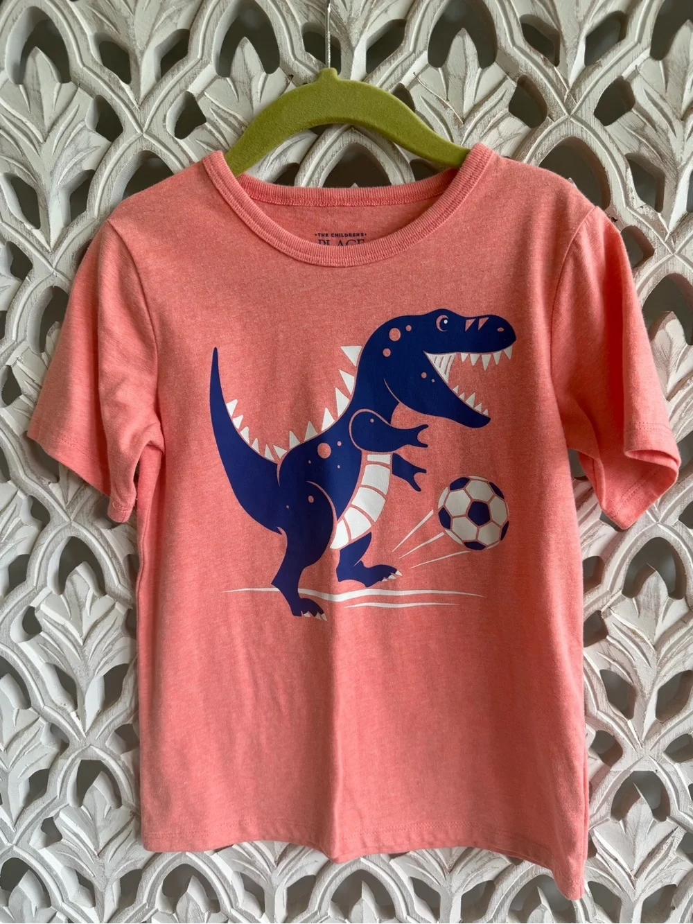 Kids Dinosaur Graphic Tee & Dino Print Button-Up Set, 5T